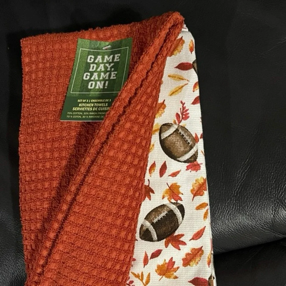 Football Kitchen Towels (Set of 3)